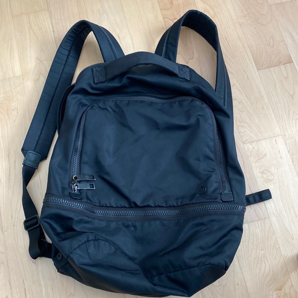 lululemon athletica Black Nylon Backpack